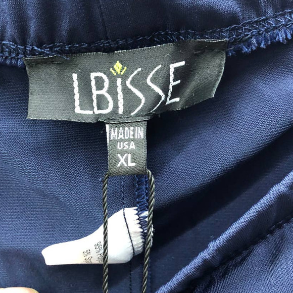5/$25 Lbisse Yale Blue Capri Leggings XL - Picture 5 of 5